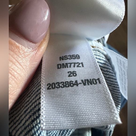 NWT Madewell Tapered Denim Trousers NS359 Calvert wash size 26 - Picture 4 of 10